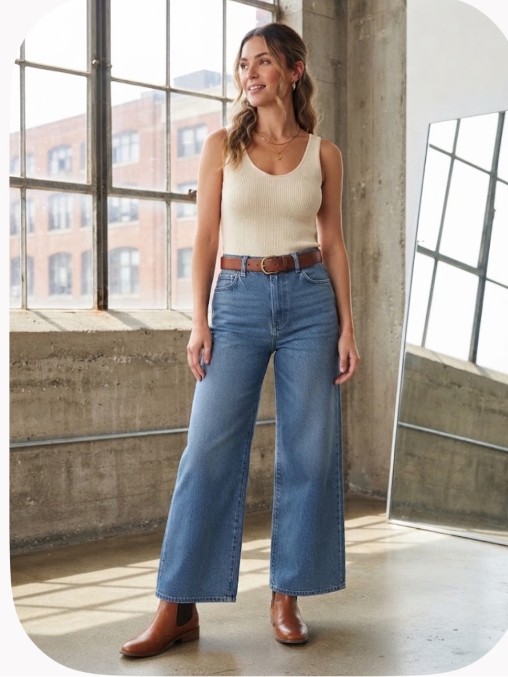 Universal Thread sailor-style and wide-leg denim size 6R
